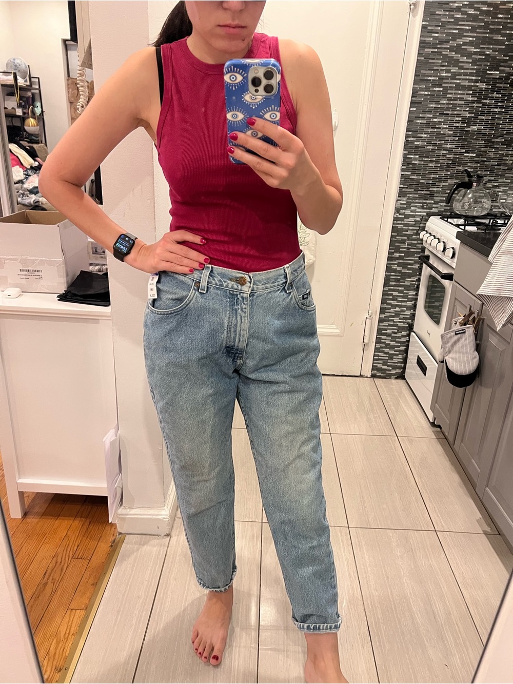 Lee Women’s Light Blue Boyfriend Jeans vintage